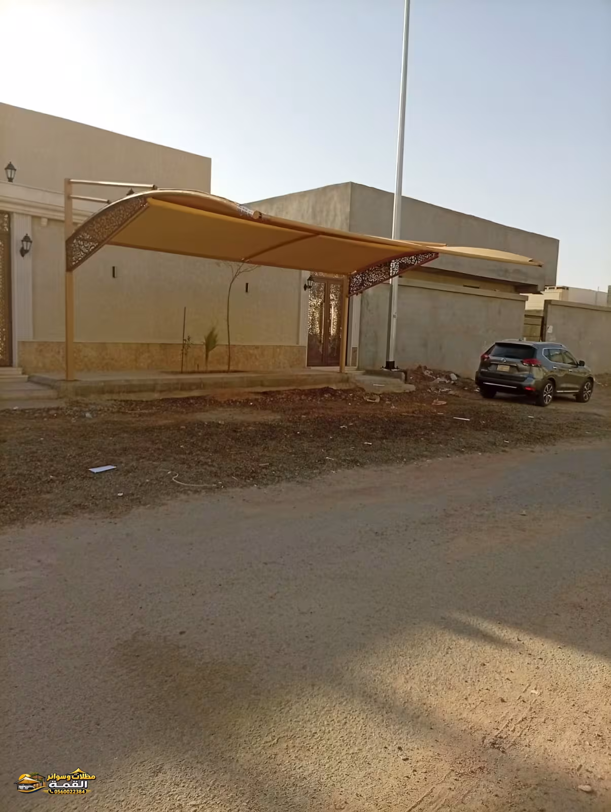 مظلات سيارات بالمدينة
